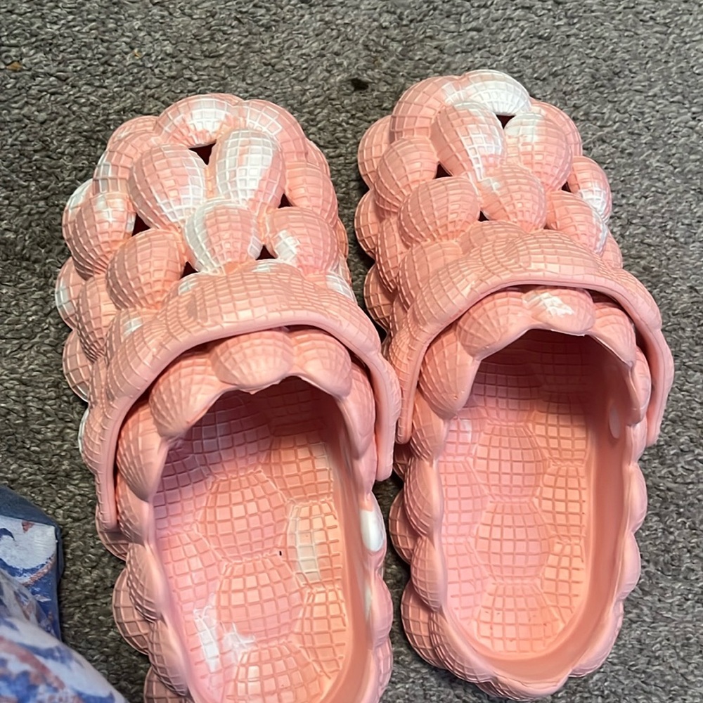 These shoes are new never worn pink and white